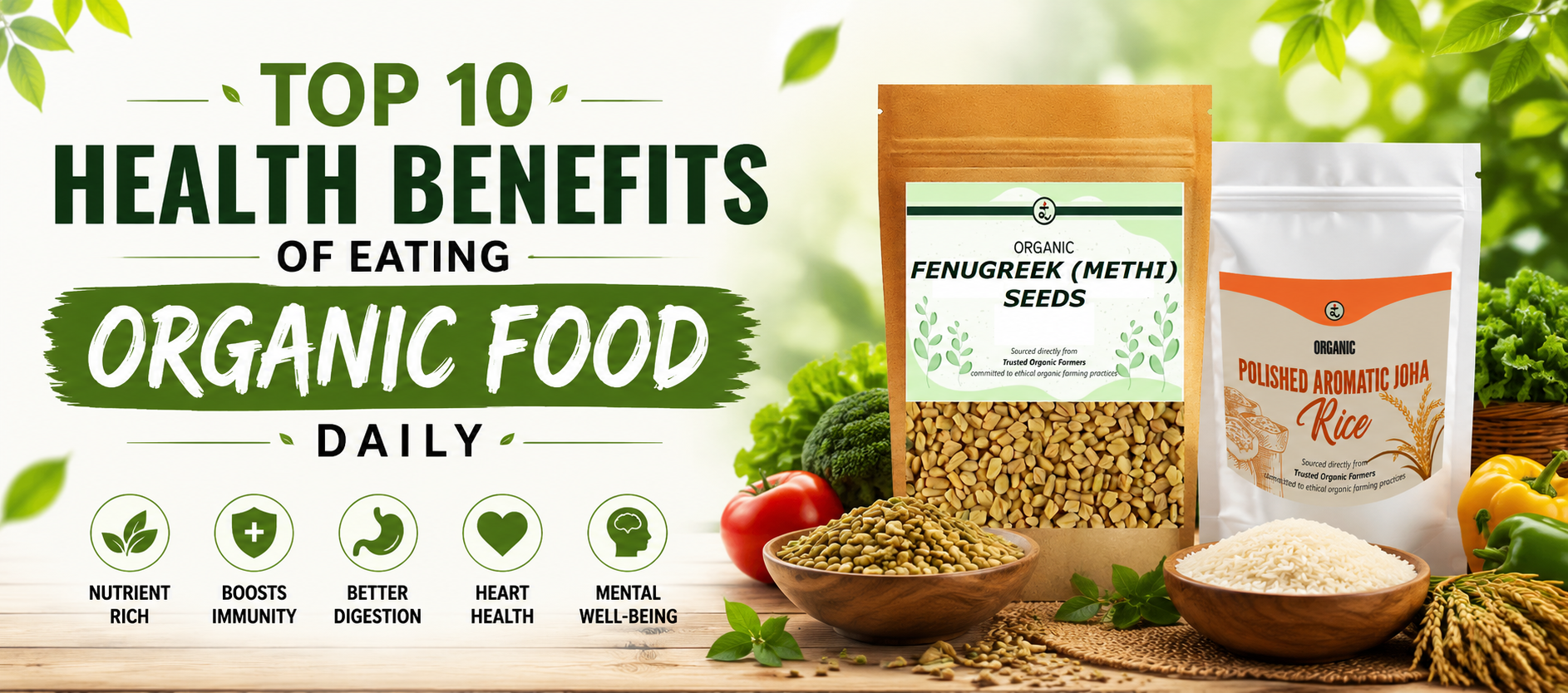 Top 10 Health Benefits of Eating Organic Food