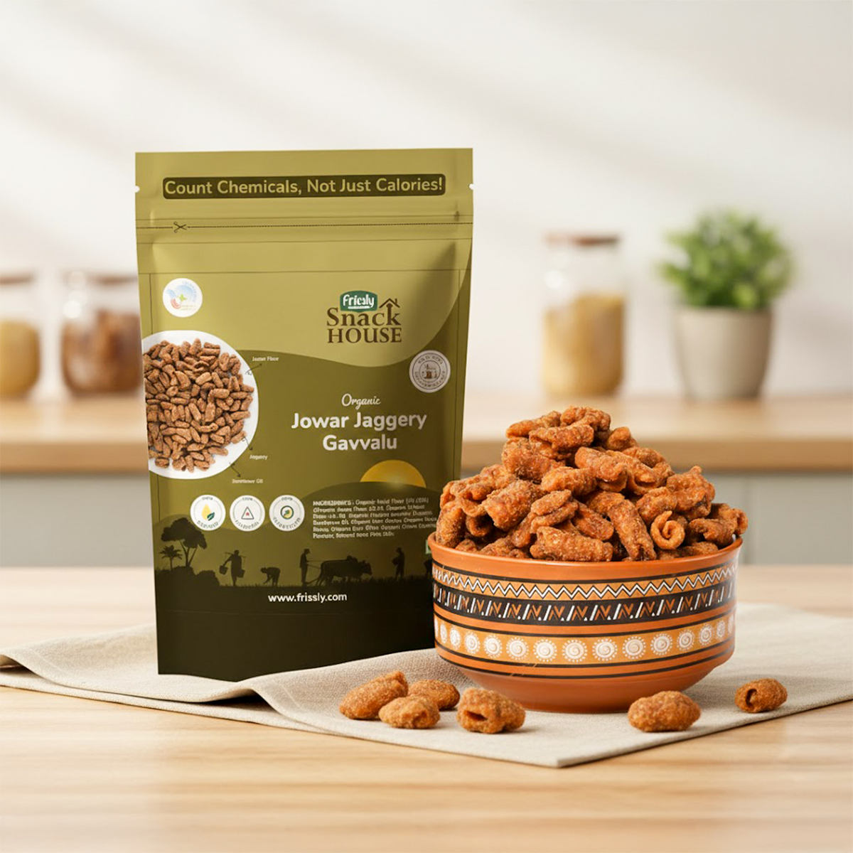 Frissly Jowar Jaggery Gavvalu