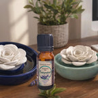 Naturalief Ceramic Flower Diffuser with 10 ml Lavender Essential Oil