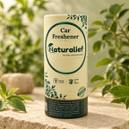 Naturalief Rose Car Freshener | Essential Oil | Wooden Hanging Diffuser | Cube Glass Bottle