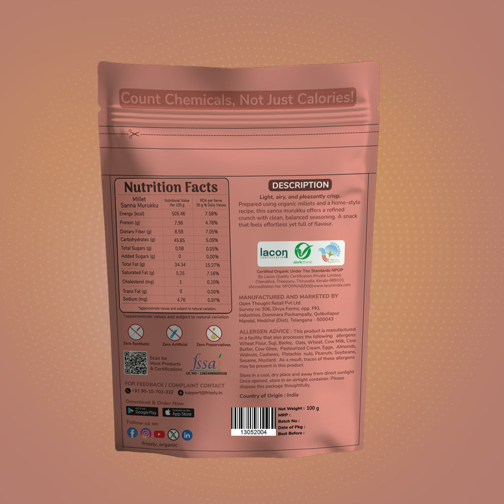 Frissly Millet Sanna Murukku