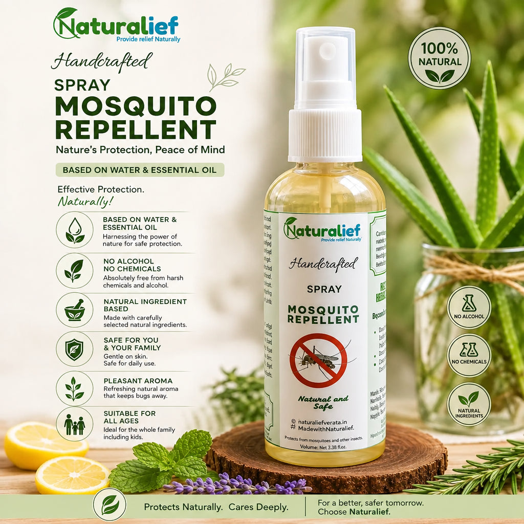 Naturalief Alcohol-Free, Natural Ingredient-Based Mosquito Repellent Spray