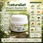 Natural Mosquito Repellent Gel – DEET-Free | Aloe Vera & Essential Oils | Herbal & Skin-Friendly