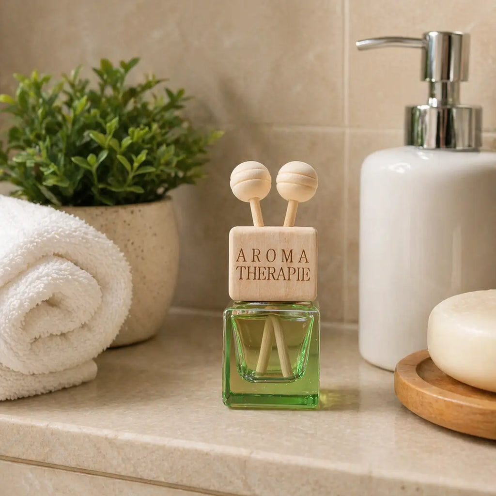 Naturalief Bathroom & Tabletop Freshener | Assorted Glass Bottle Diffuser | Long-Lasting Fragrance | Lemongrass