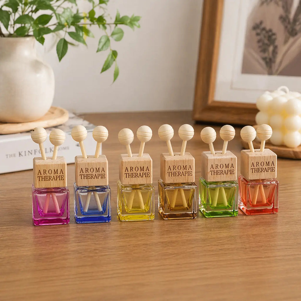 Naturalief Bathroom & Tabletop Freshener | Assorted Glass Bottle Diffuser | Long-Lasting Fragrance | Lemongrass