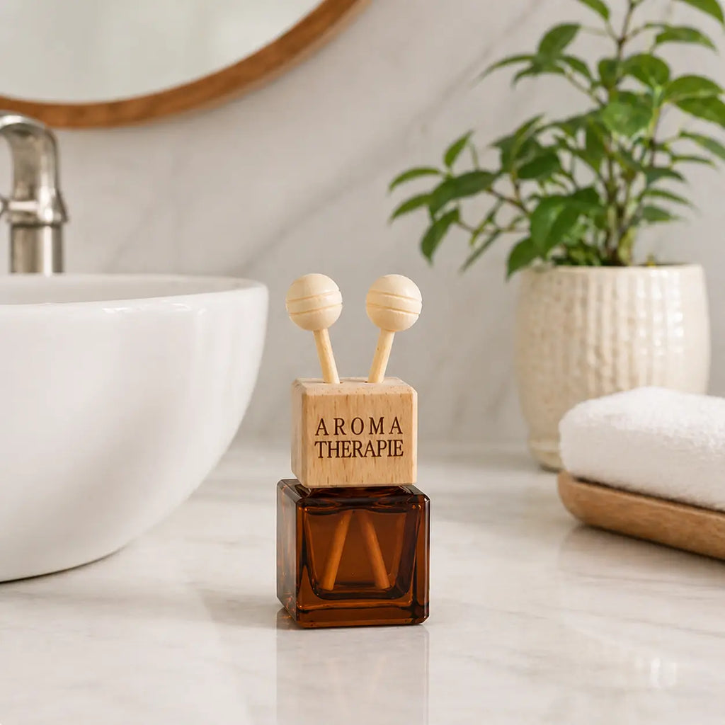 Naturalief Bathroom & Tabletop Freshener | Assorted Glass Bottle Diffuser | Long-Lasting Fragrance | Lemongrass