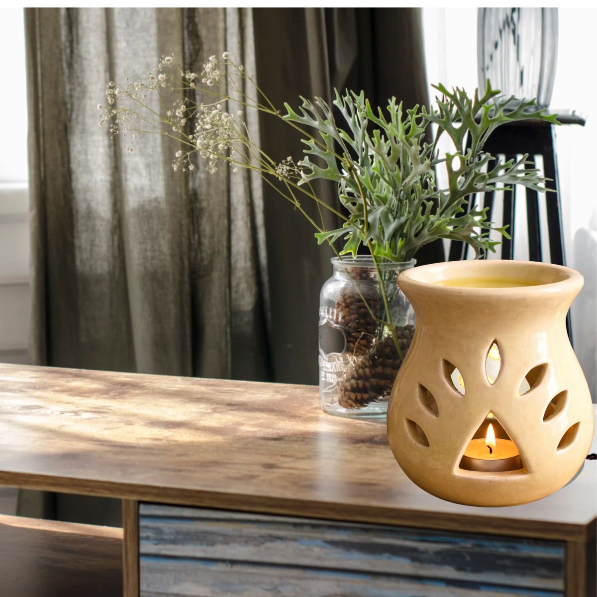 Naturalief Matki shape candle Diffuser - Assorted (big)