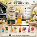 Naturalief Premium Car Freshener Combo Pack of 4 – Natural Essential Oil Fragrances
