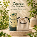 Naturalief Rose Car Freshener | Essential Oil | Wooden Hanging Diffuser | Cube Glass Bottle