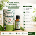 Naturalief  Herbal Chemical free Mosquito Repellent Diffuser Oil – DEET-Free, Aromatic Protection for Indoor Spaces