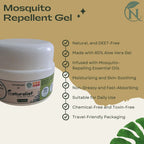 Natural Mosquito Repellent Gel – DEET-Free | Aloe Vera & Essential Oils | Herbal & Skin-Friendly